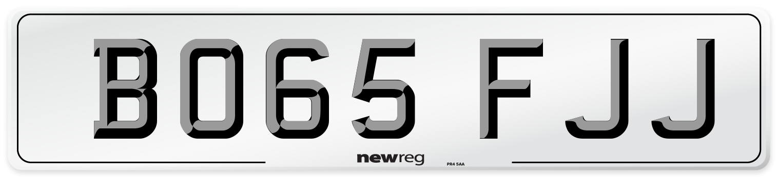 BO65 FJJ Number Plate from New Reg